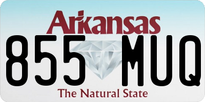 AR license plate 855MUQ