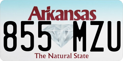AR license plate 855MZU