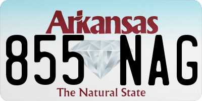 AR license plate 855NAG