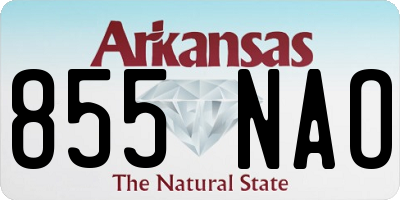 AR license plate 855NAO