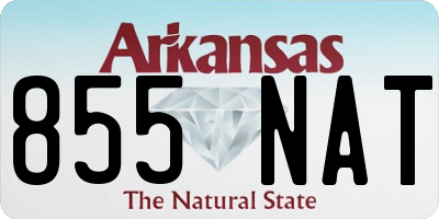 AR license plate 855NAT