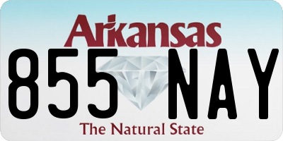 AR license plate 855NAY