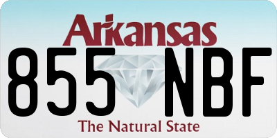 AR license plate 855NBF