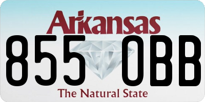 AR license plate 855OBB