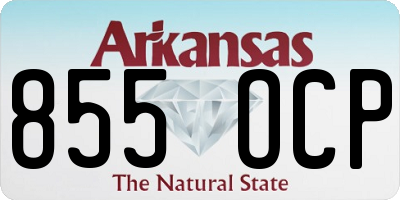 AR license plate 855OCP