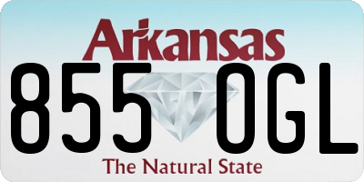 AR license plate 855OGL