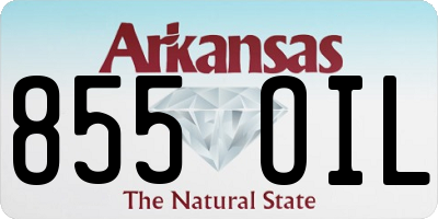 AR license plate 855OIL