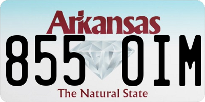 AR license plate 855OIM