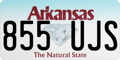 AR license plate 855UJS