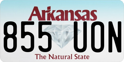 AR license plate 855UON