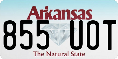 AR license plate 855UOT