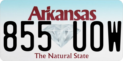 AR license plate 855UOW