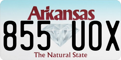 AR license plate 855UOX