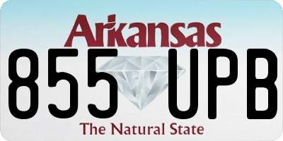 AR license plate 855UPB