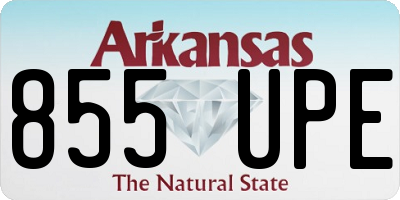 AR license plate 855UPE