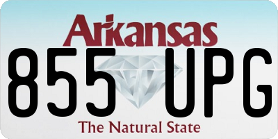 AR license plate 855UPG