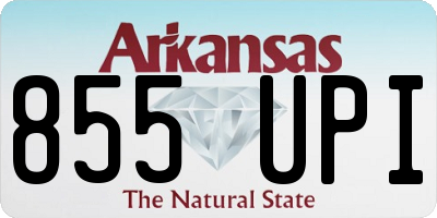 AR license plate 855UPI
