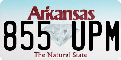 AR license plate 855UPM
