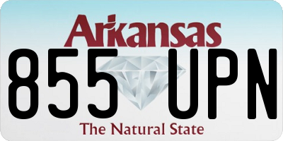 AR license plate 855UPN