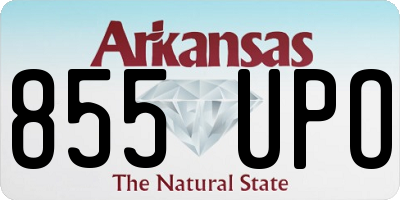 AR license plate 855UPO