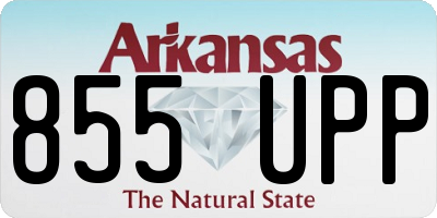 AR license plate 855UPP