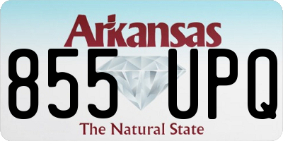 AR license plate 855UPQ