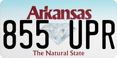 AR license plate 855UPR