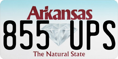 AR license plate 855UPS
