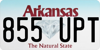 AR license plate 855UPT