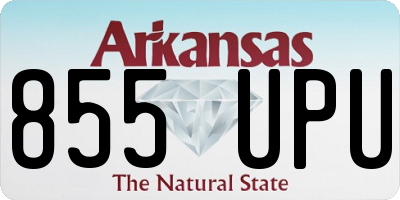 AR license plate 855UPU
