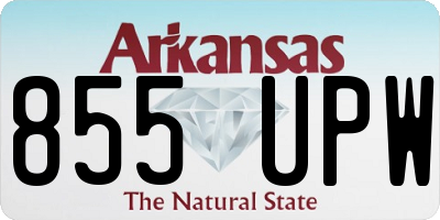 AR license plate 855UPW