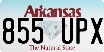 AR license plate 855UPX
