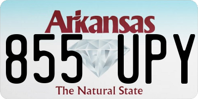 AR license plate 855UPY