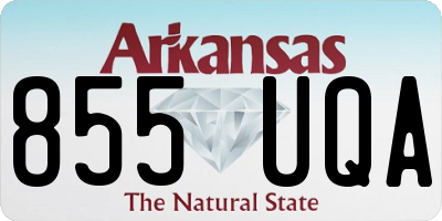 AR license plate 855UQA