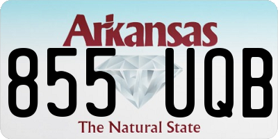 AR license plate 855UQB