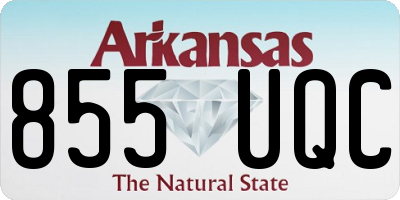 AR license plate 855UQC