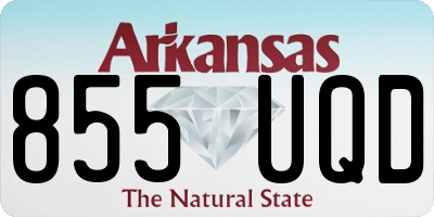 AR license plate 855UQD