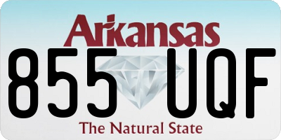 AR license plate 855UQF