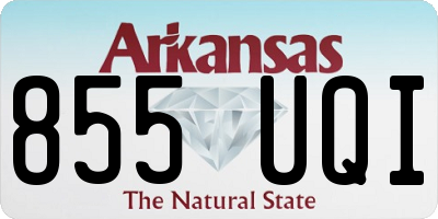 AR license plate 855UQI