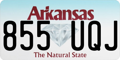 AR license plate 855UQJ