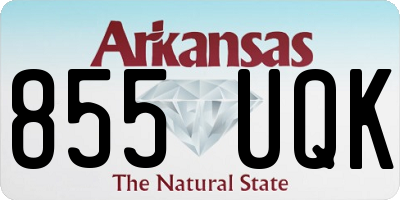 AR license plate 855UQK