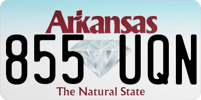 AR license plate 855UQN