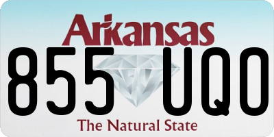 AR license plate 855UQO