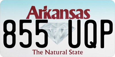 AR license plate 855UQP