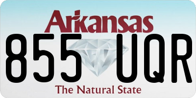 AR license plate 855UQR