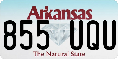 AR license plate 855UQU