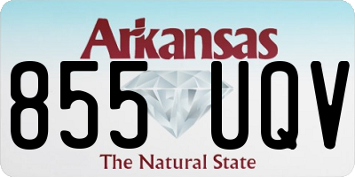 AR license plate 855UQV