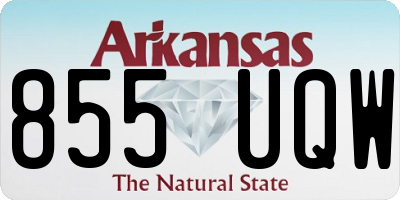 AR license plate 855UQW
