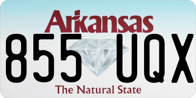 AR license plate 855UQX