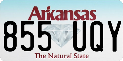AR license plate 855UQY